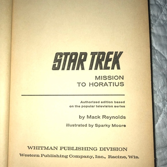 Star Trek Mission to Horatius hardcover book 1968 great shape. Collectible - Picture 4 of 6